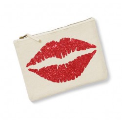 trousse personnalisée bouche ecru