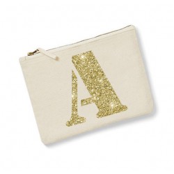 Trousse personnalisée Initiale Ecru homme