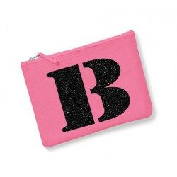 Trousse personnalisée Initiale Rose