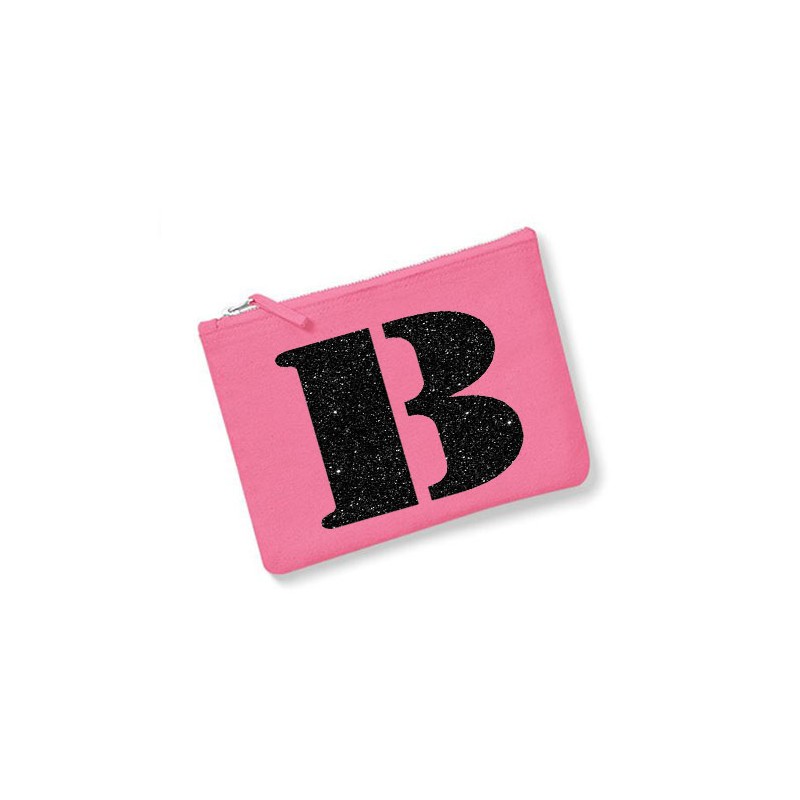 Trousse personnalisée Initiale Rose