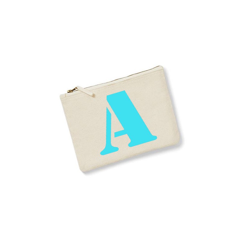Trousse personnalisée Initiale Ecru homme