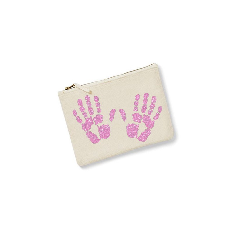 Trousse empreintes mains écru
