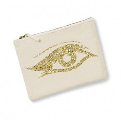 Trousse personnalisée oeil écru
