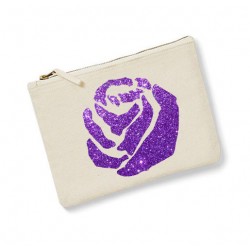 Trousse personnalisée rose écru