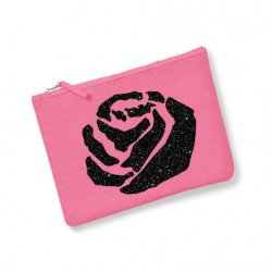Trousse personnalisée rose rose