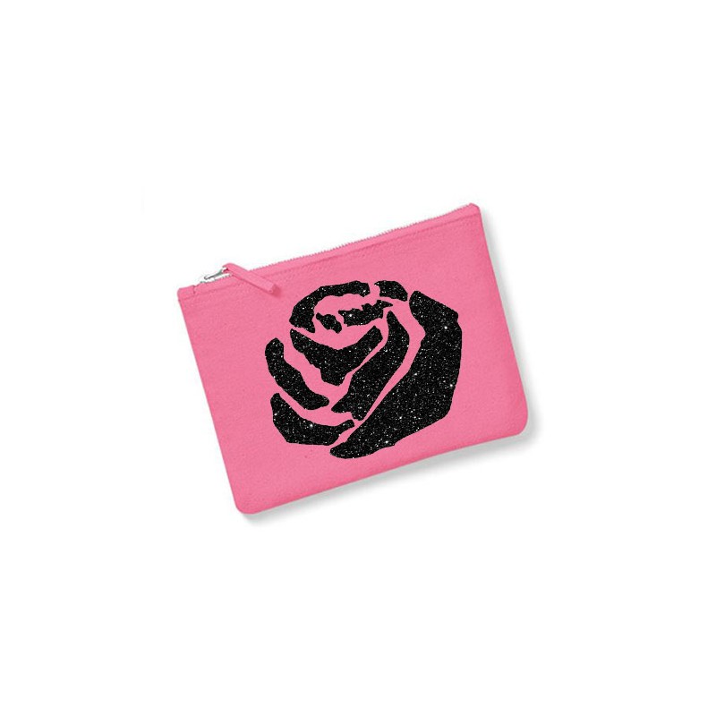 Trousse personnalisée rose rose
