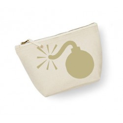 Trousse maquillage personnalisée bombe écru