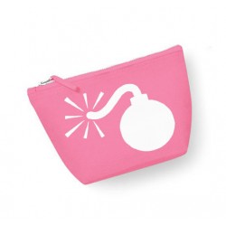 Trousse maquillage personnalisée bombe rose