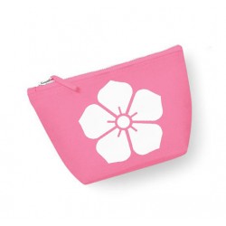 Trousse maquillage personnalisée  fleur  rose