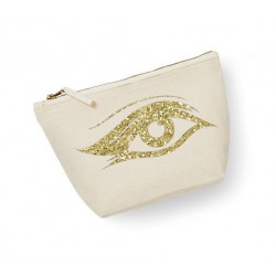 Trousse maquillage personnalisée oeil écru
