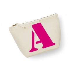 Trousse personnalisée initiale écru