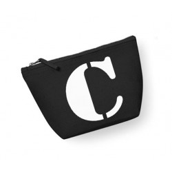 Trousse personnalisée initiale rose