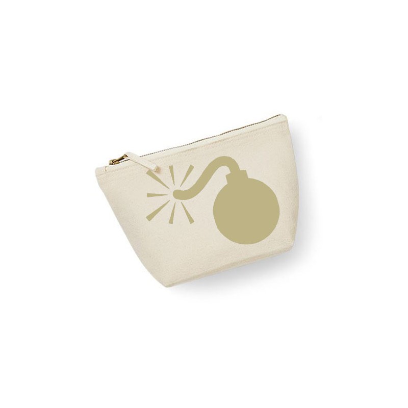 Trousse maquillage personnalisée bombe écru