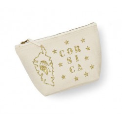 Trousse maquillage personnalisée corsica écru