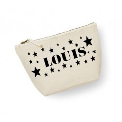 trousse toilette homme prénom étoile écru