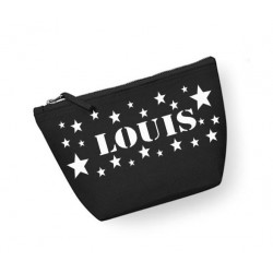 trousse toilette homme prénom étoile noir