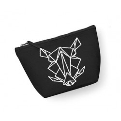 Trousse Corse Sanglier Origami Homme noir