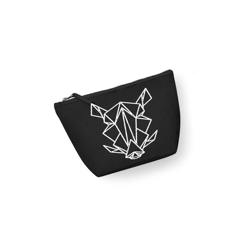 Trousse Corse Sanglier Origami Homme noir