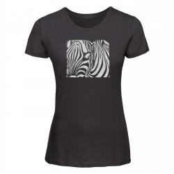 tee shirt zèbre noir