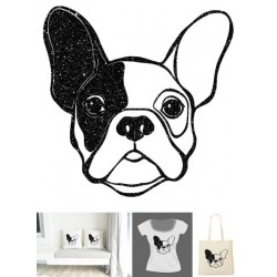 Tête Bouledogue Français