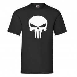 tee shirt homme punisher noir face