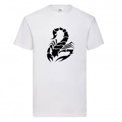 tee-shirt-personnalise-scorpion-homme-blanc-face
