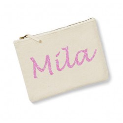 trousse personnalisée prénom écru
