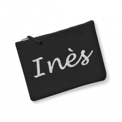 trousse personnalisée prénom noire