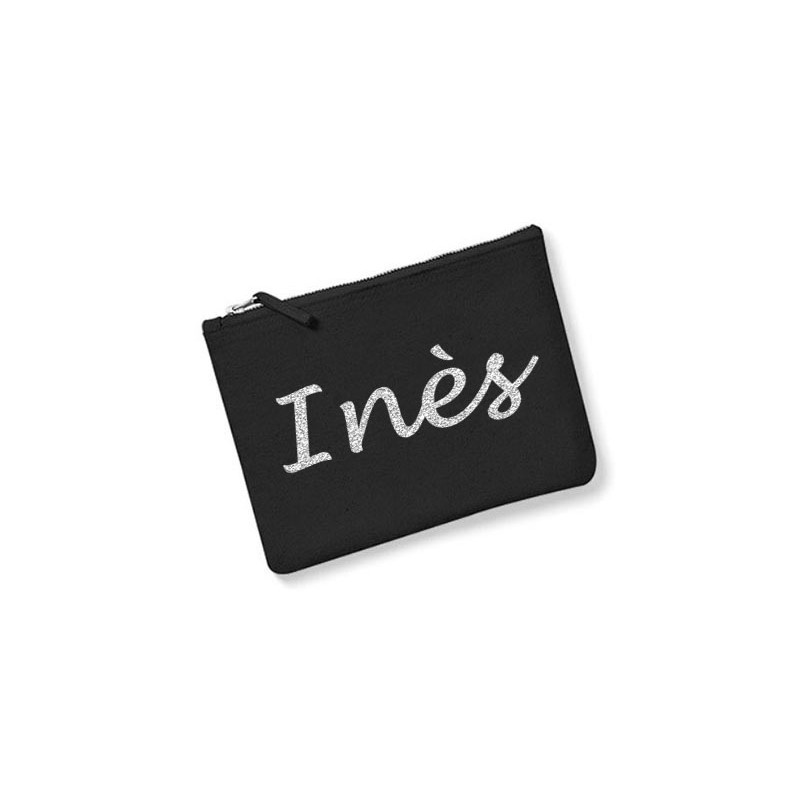 trousse personnalisée prénom noire